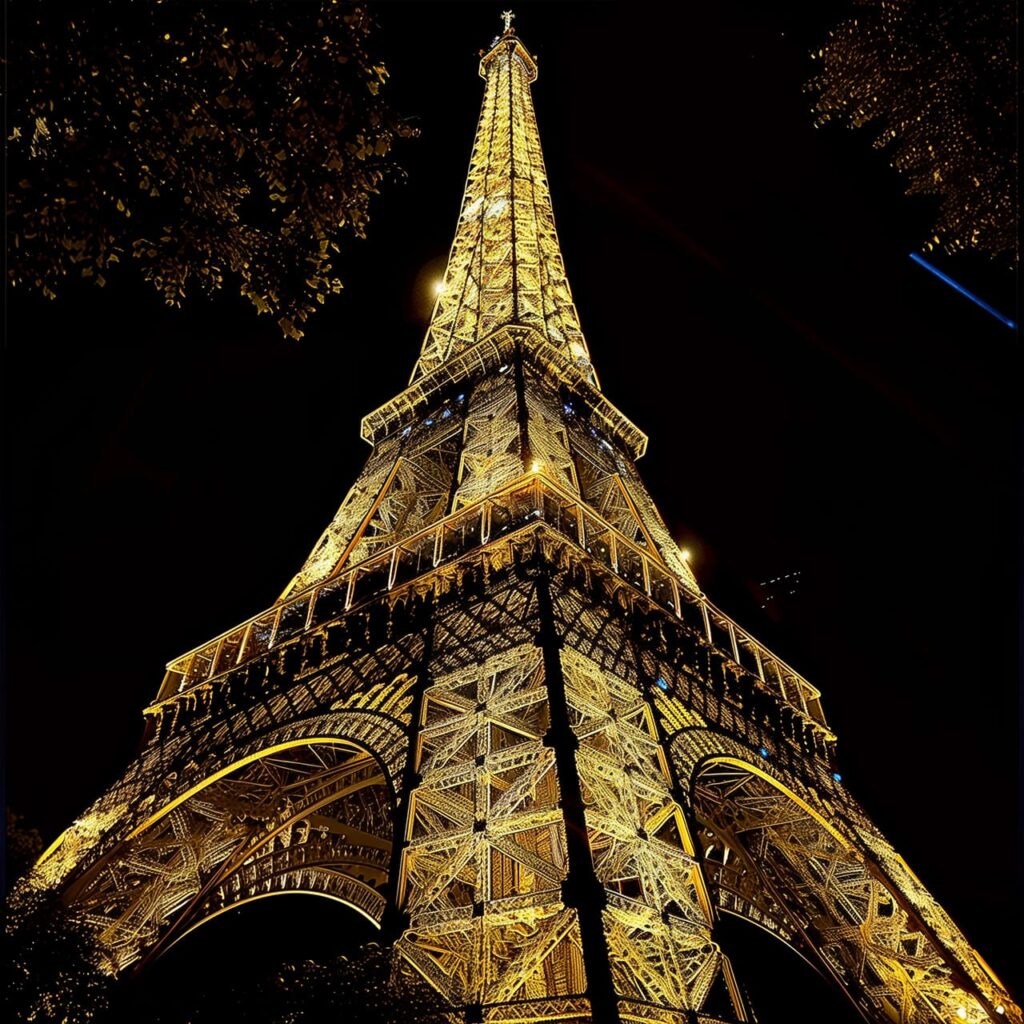 torre eiffel parigi illuminata